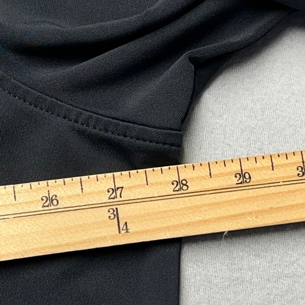 Peter Millar Perth  Wicking Men 3XL 1/4 Zip Pullover Black Applied Felts Stretch - Picture 7 of 11